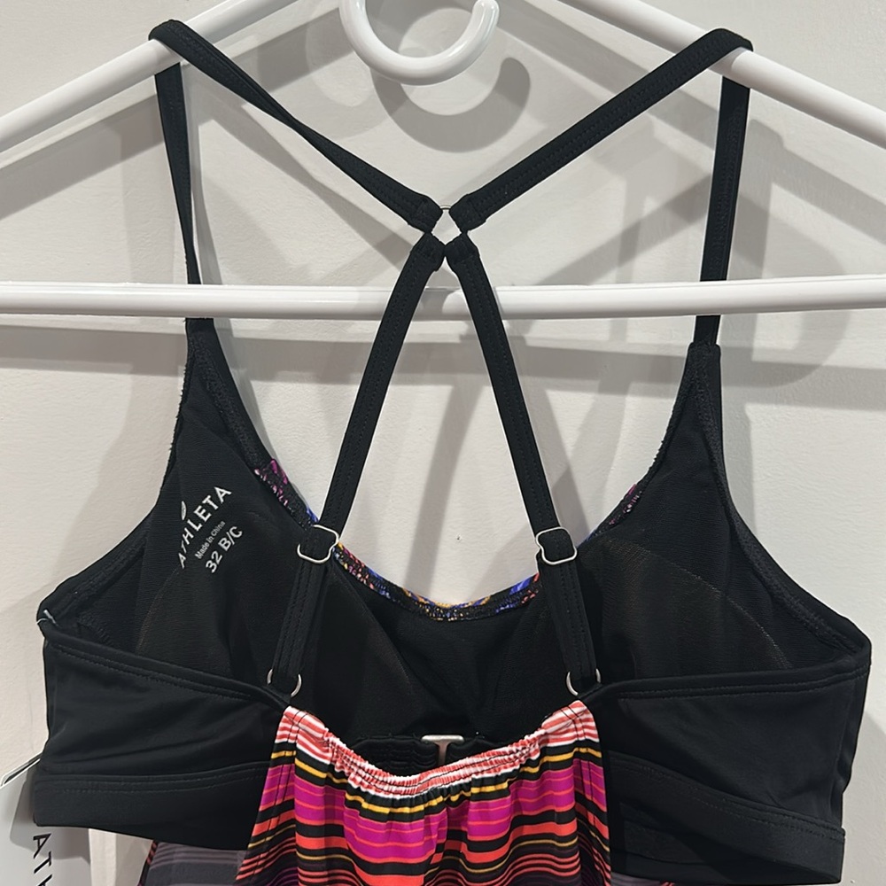 Athleta Swim Athleta Capri Stripe Blousy Tankini Top Size 32B/C - Picture 7 of 13